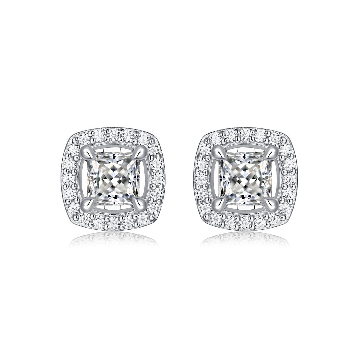 No.23 LAVESHA E11438-5.0  0.5*2 CTW 5A Moissanite S925 Earrings Studs