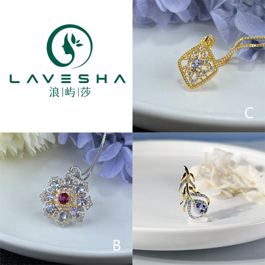 Baceda Tanzanite Stone Pendant with Certificate and Gift Box