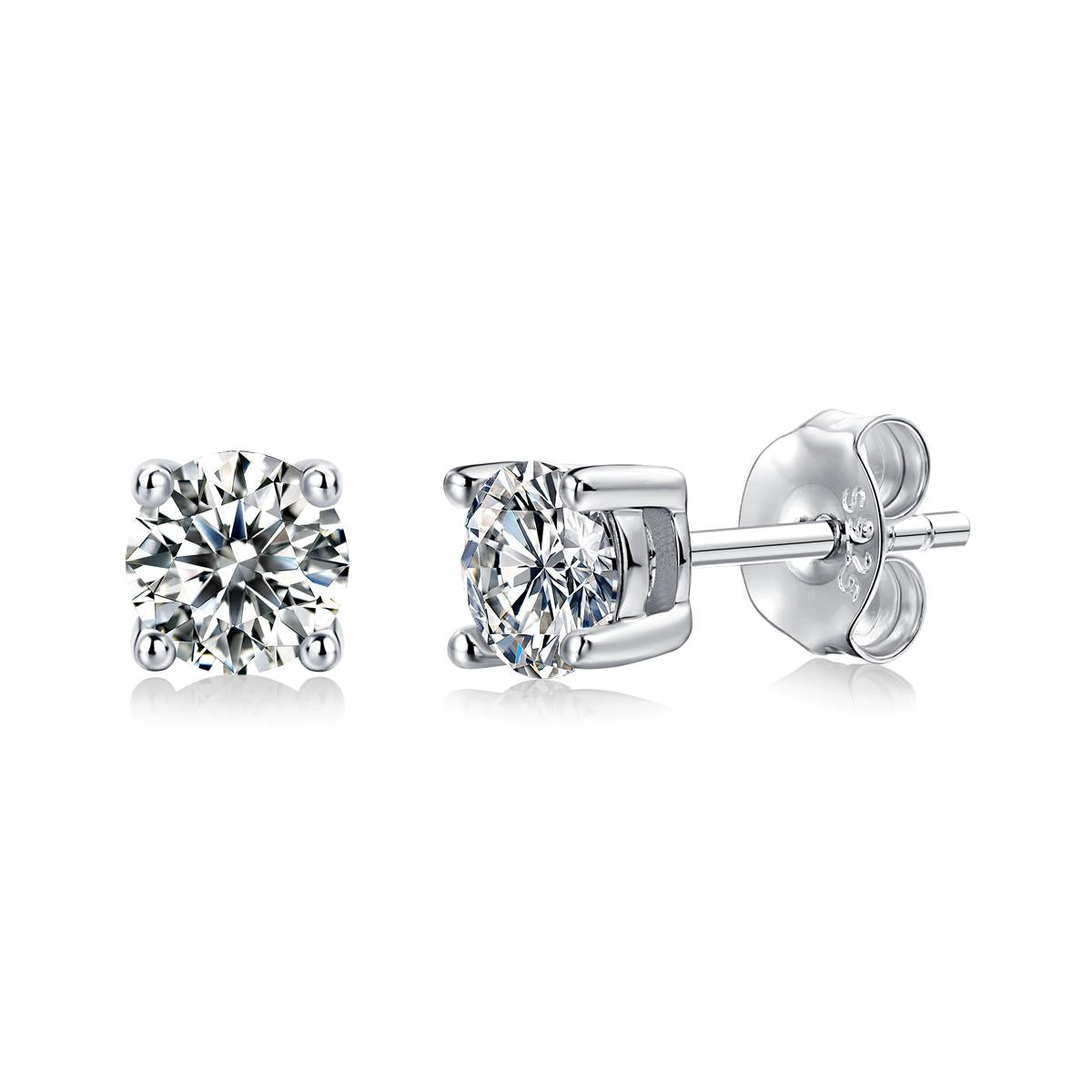 No.24 LAVESHA  E11447-5.0 0.5*2 CTW 5A Moissanite S925 Earrings Studs