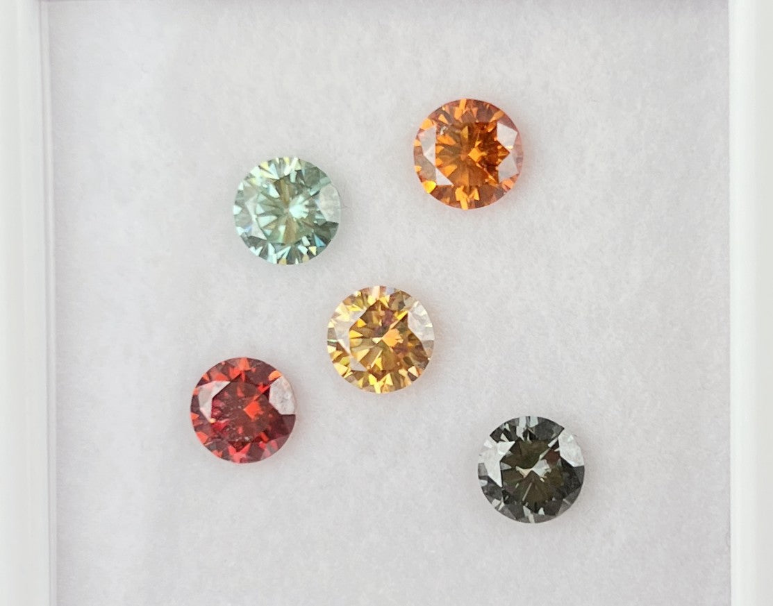 1.0 Carat Colorful Moissanite Loose Stone