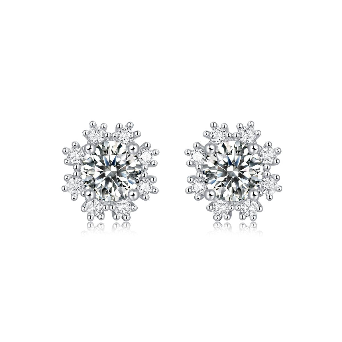 No.17 LAVESHA E12679-5.0  0.5*2 CTW 5A Moissanite S925 Earrings Studs