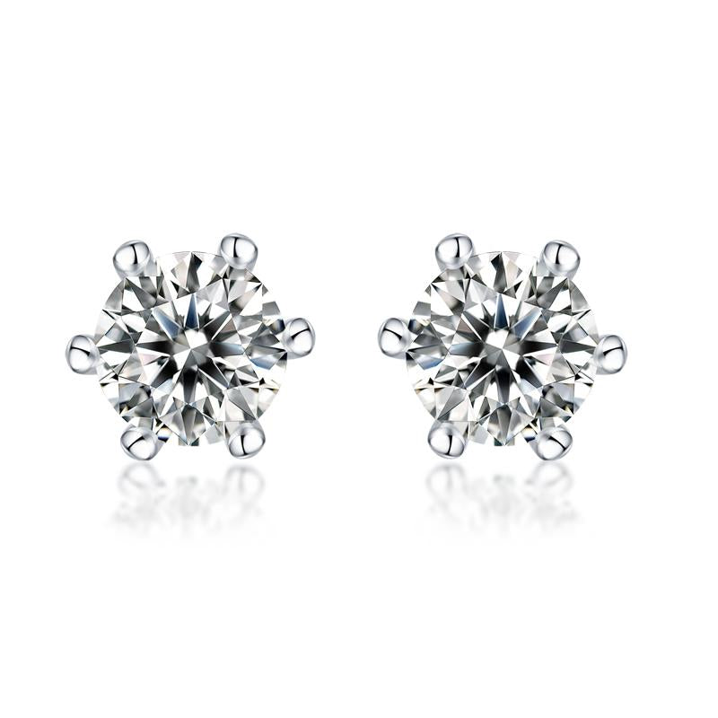 No.11 LAVESHA E9162-5.0  0.5 CT*2 Moissanite S925 Earrings Studs