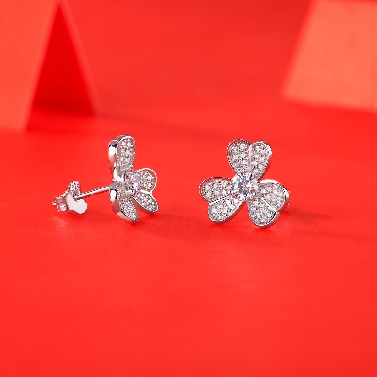 No.21 LAVESHA E11454 5A 0.3*2 CTW Moissanite S925 Earrings Studs