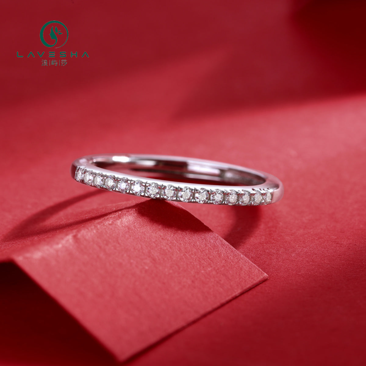 【Special offer】 LAVESHA Moissanite S925 Band Ring