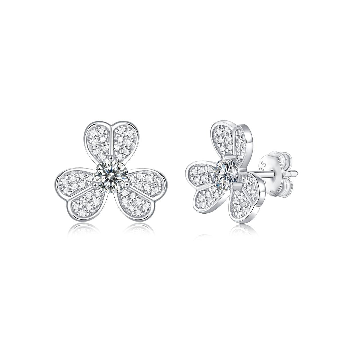 No.21 LAVESHA E11454 5A 0.3*2 CTW Moissanite S925 Earrings Studs