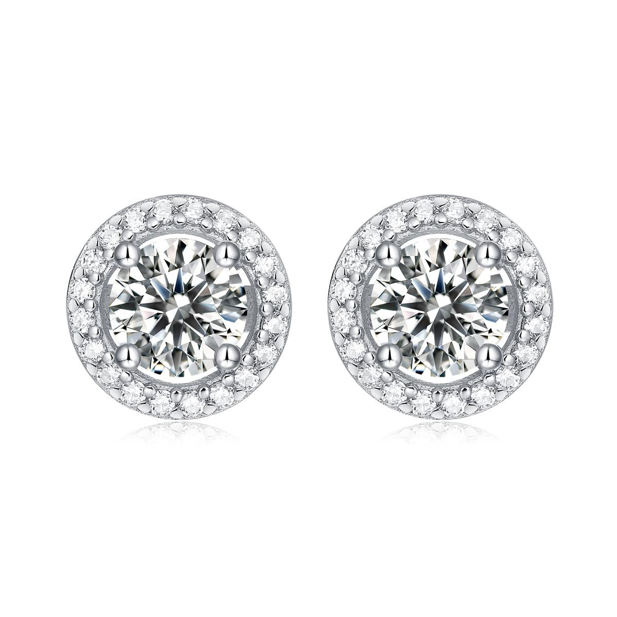 No.13 LAVESHA E9373-5.0 0.5CT*2 5A Moissanite S925 Earrings Studs