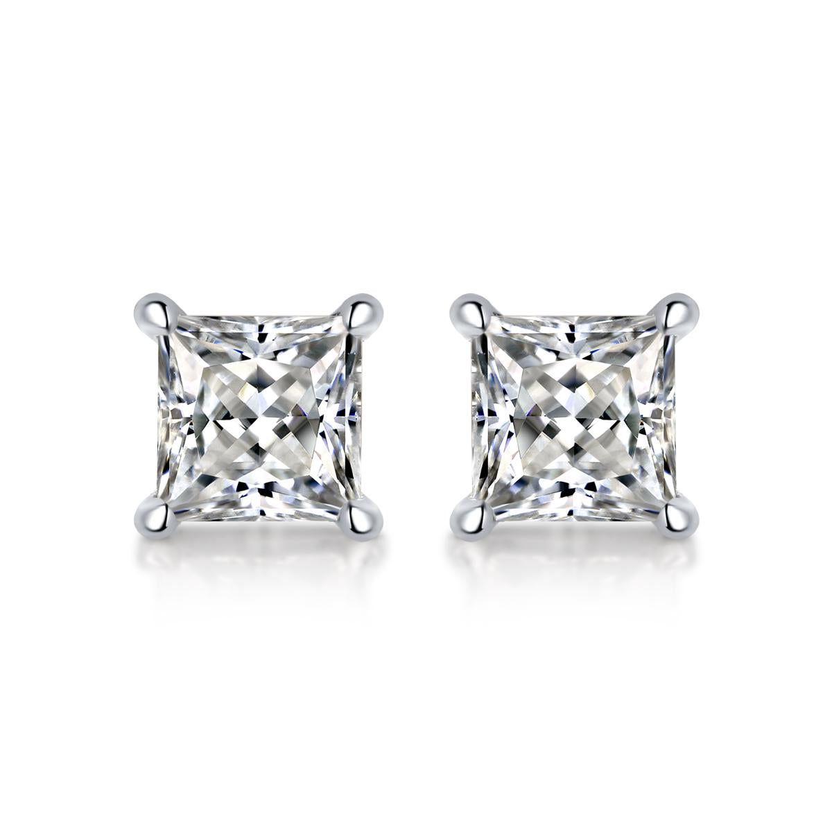 No.25 LAVESHA  E11470-5.0  0.5*2 CTW 5A Moissanite S925  Earrings Studs