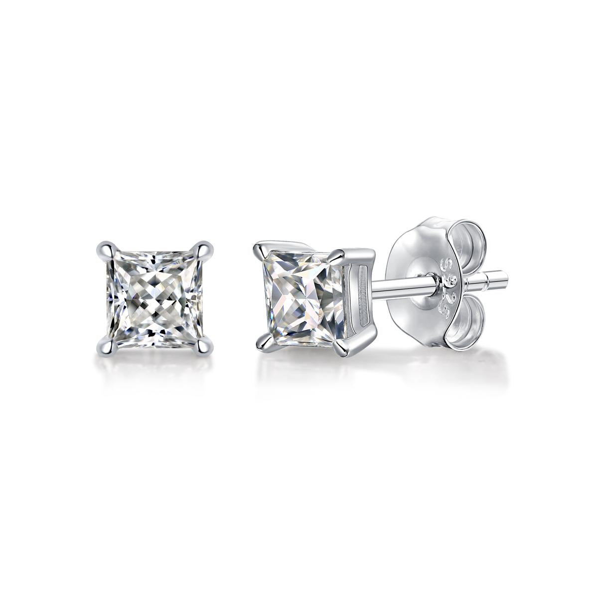 No.25 LAVESHA  E11470-5.0  0.5*2 CTW 5A Moissanite S925  Earrings Studs