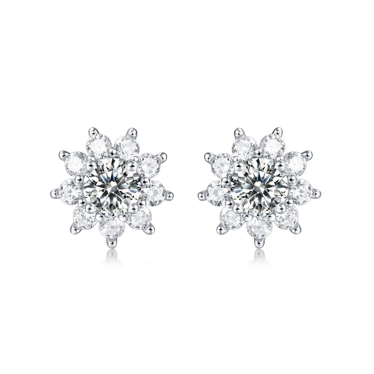 No.22 LAVESHA E10771-5.0  0.5CT*2 5A Moissanite E10771-5.0  S925 Earrings Studs