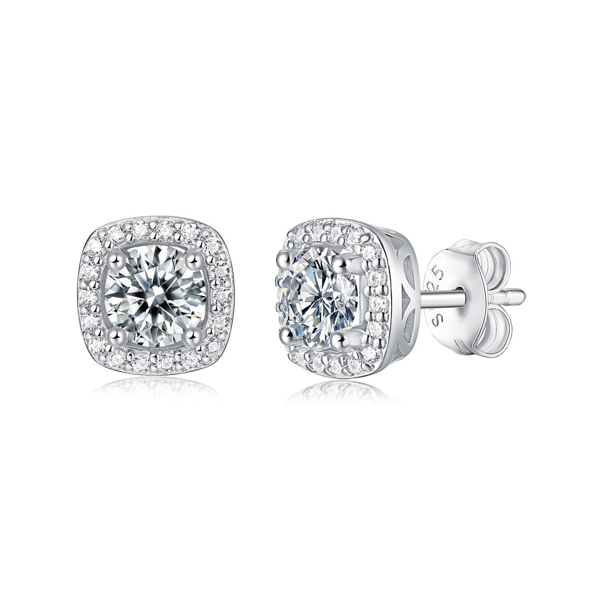 ENo.16 LAVESHA E10875-5.0  0.5*2 CTW 5A Moissanite S925  Earrings studs