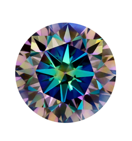 1.0 Carat Colorful Moissanite Loose Stone