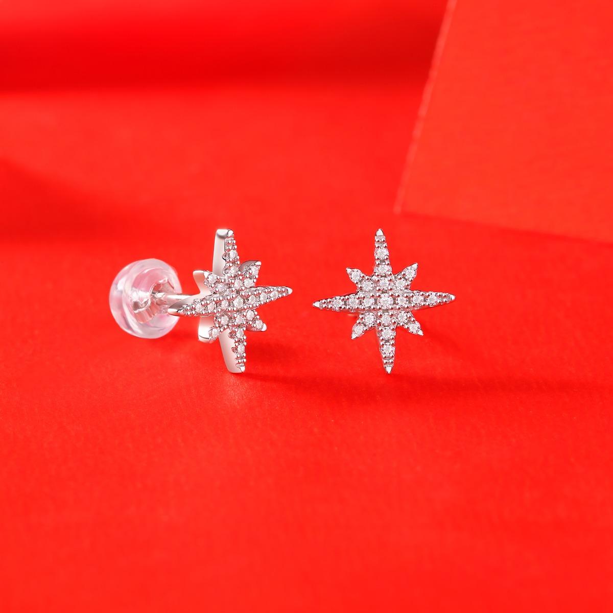 ENo.20 LAVESHA  E11545 5A Moissanite S925 Earrings Studs