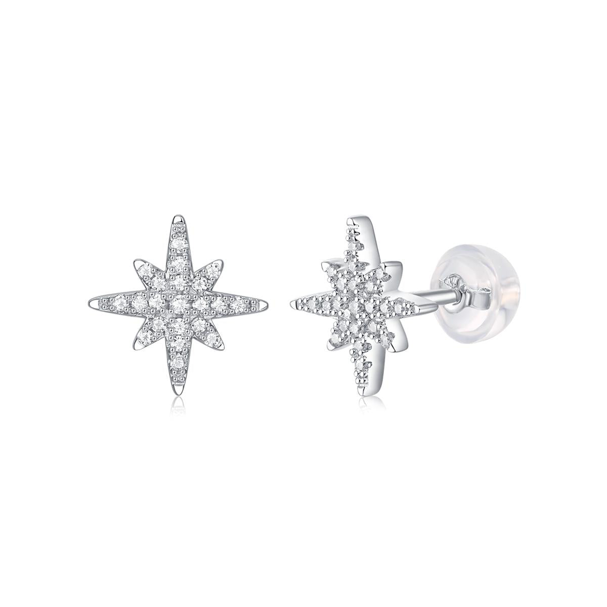 ENo.20 LAVESHA  E11545 5A Moissanite S925 Earrings Studs